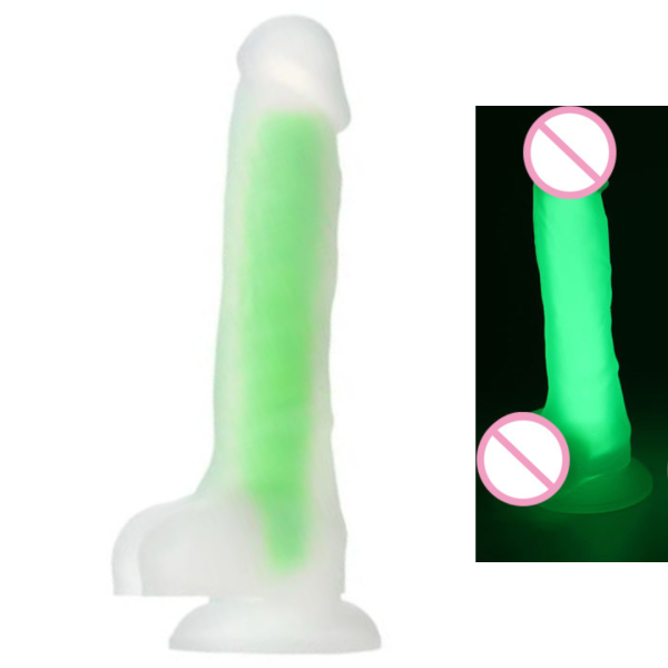 Prótese Realística Neon Verde em Silicone Liquido - 21x4CM