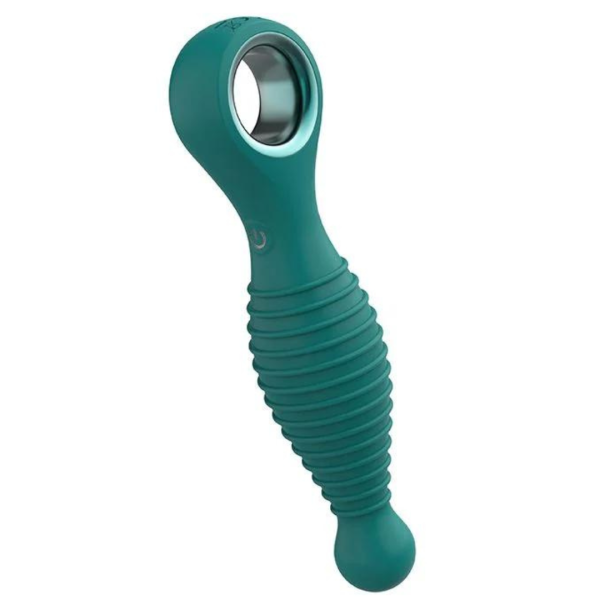 Plug Anal Com Vibrador Corpo Ondulado 12 Vibrações USB Xuanai - Image 2