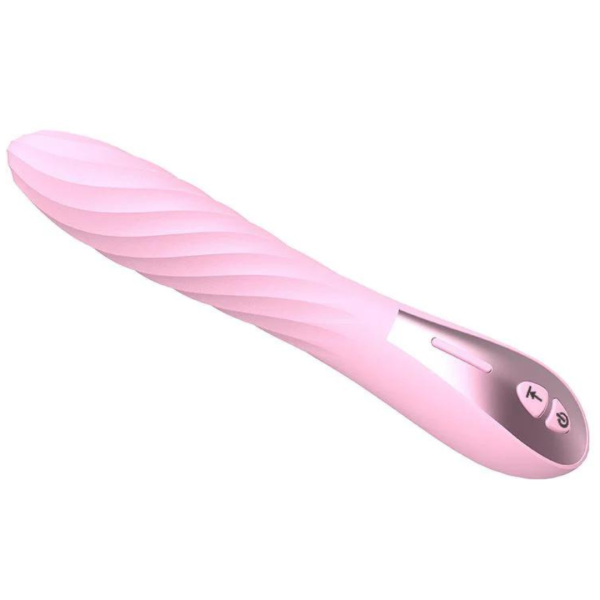 Vibrador Massageador Ponto G Espiral Rosa 12 Velocidades - Image 4