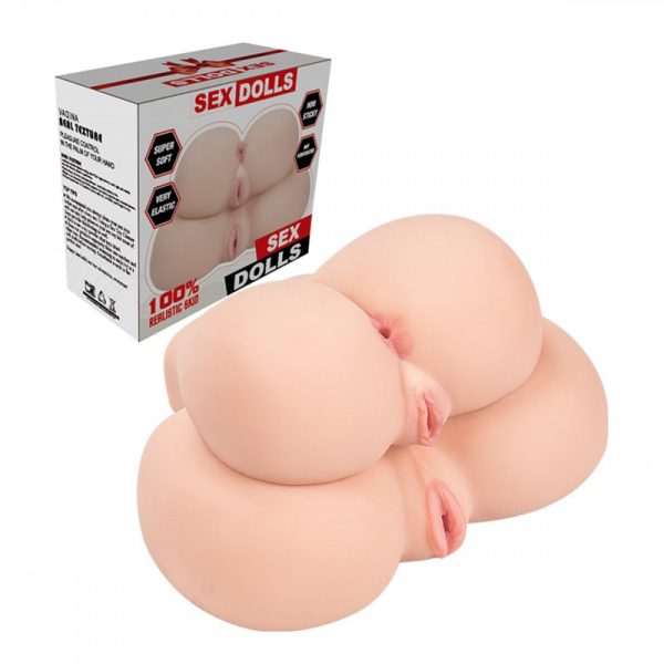 Masturbador em formato bumbum com 2 orifícios vagina e ânus - Image 7