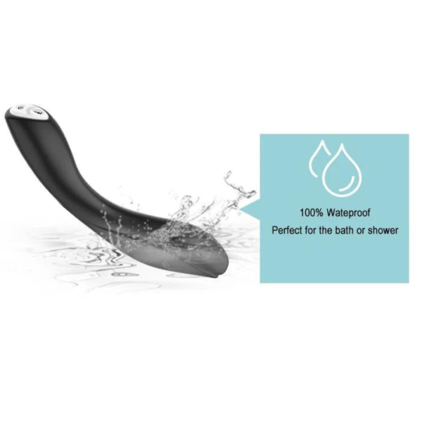 Vibrador Preto 12 Vibrações Estimula o Ponto G Recarregável USB - Image 4