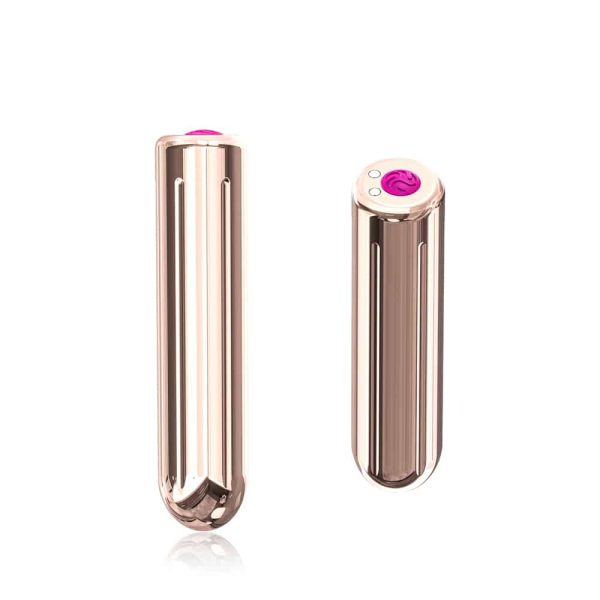 Vibrador Bullet Dourado Recarregável 9 Vibração Com Controle - Image 3