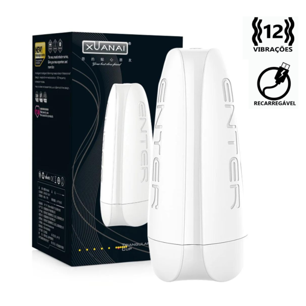 Masturbador Xuanai Masculino Vagina Com 12 Vibrações