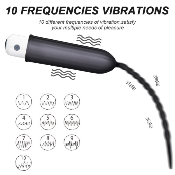 Longo Uretral com 10 Modos de Vibração Recarregável - Image 5
