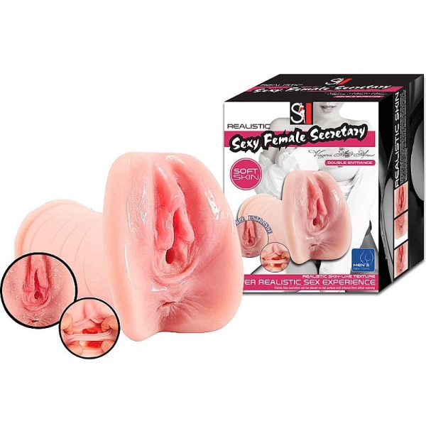 Masturbador Realistico Formato Vagina e Ânus - The Realistic