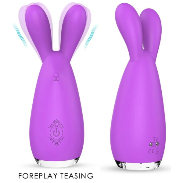 Vibrador Massageaodor de Clitóris Coelhinho 9 Vibrações Reba