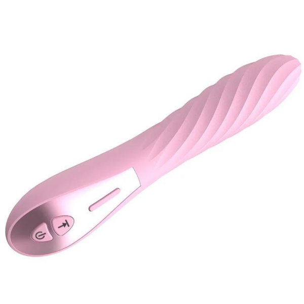 Vibrador Massageador Ponto G Espiral Rosa 12 Velocidades - Image 5