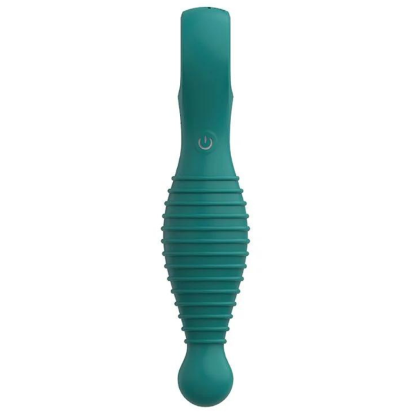 Plug Anal Com Vibrador Corpo Ondulado 12 Vibrações USB Xuanai - Image 4