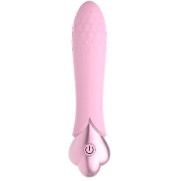 Vibrador Estimulador de Clitóris Recarregável Rosa Silicone ABS