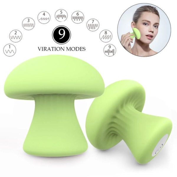 Massageador Vibrador Estimulador de Clitóris Mushroom Verde
