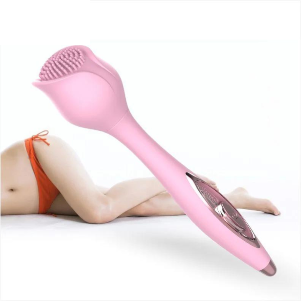 Vibrador Massageador Com Cerdas Estimuladoras Na Ponta 12 Vibrações - Image 4