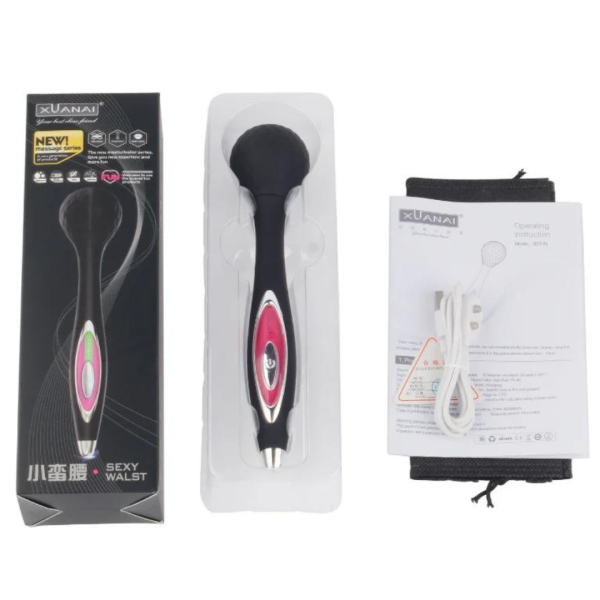 Vibrador Silicone Preto 12 Velocidades Estimuladora de Clitóris - Image 6