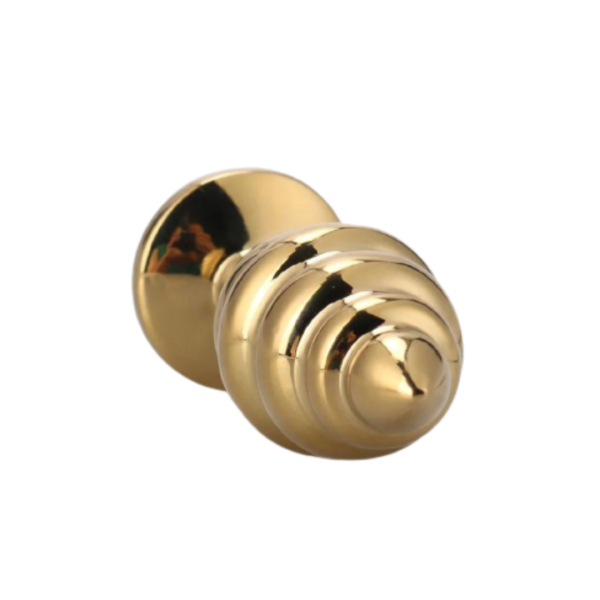 Plug Anal Metal Aço Dourado Com Pedra Colorida 9x4 Cm - Image 3