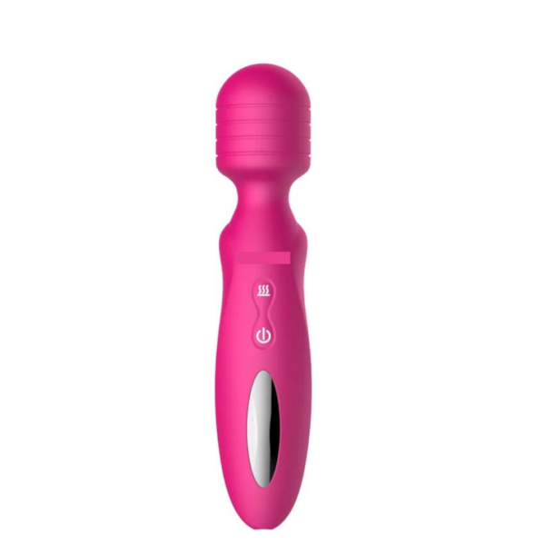 Varinha Magica Rosa Massageador Corporal Magic Wand 12 Vibrações - Image 2