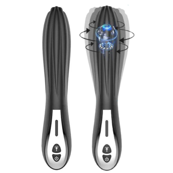 Vibrador Ponto G Preto Silicone Macio 12 Vibrações Potente