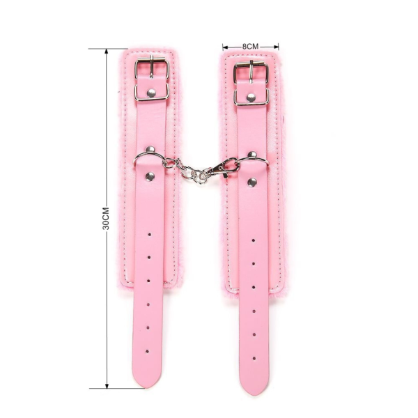 Kit Sadomasoquista BDSM Completo Com 8 peças na Cor Rosa - Image 5