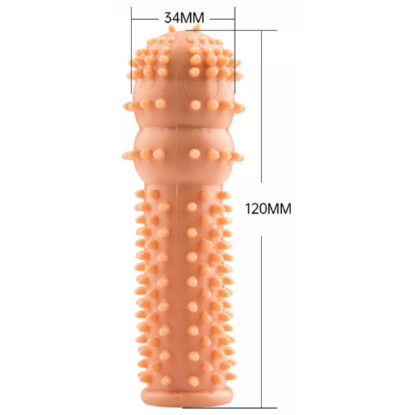 Capa Peniana com Cerdas Massageadora em Silicone Alto Relevo