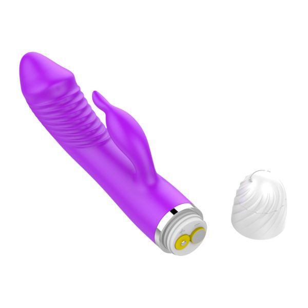 Vibrador com Estimulador de Clitóris Em Silicone - 19x3,2 CM - Image 5