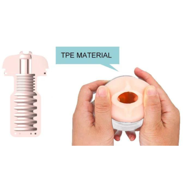 Masturbador Masculino Vagina Vai e Vem Com 12 Vibrações Intensas Xuanai - Image 7