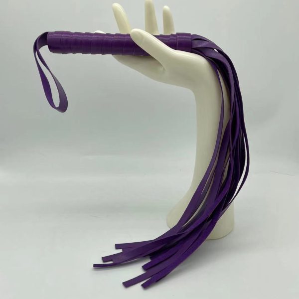 Chicote em Tiras Flogger Na cor Roxo com Tamanho de 35CM - Image 6