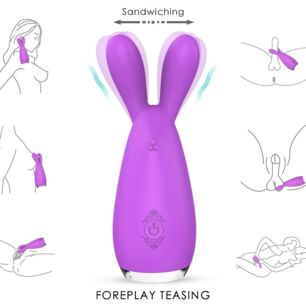 Vibrador Massageaodor de Clitóris Coelhinho 9 Vibrações Reba - Image 6