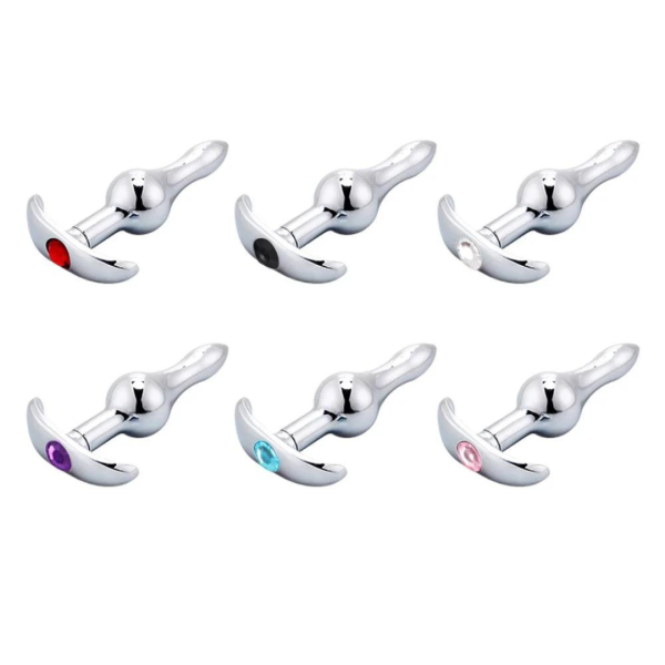 Plug Anal Aço Esfera Ondulada e Alça de Segurança Rosqueável - Image 7