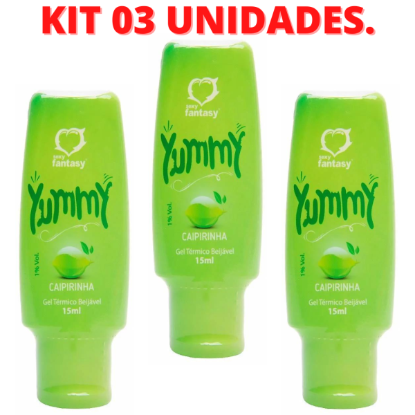 KIT 03 Yummy Gel Térmico Comestível Caipirinha Sexy Fantasy - Image 2