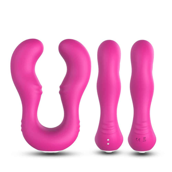 Vibrador Duplo com 9 Modos de Vibração Recarregável Com Controle - Image 5