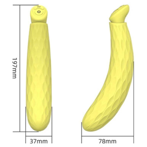 Vibrador Estimulador Ponto G Recarregável Banana 19 x 3,7 Cm - Image 2
