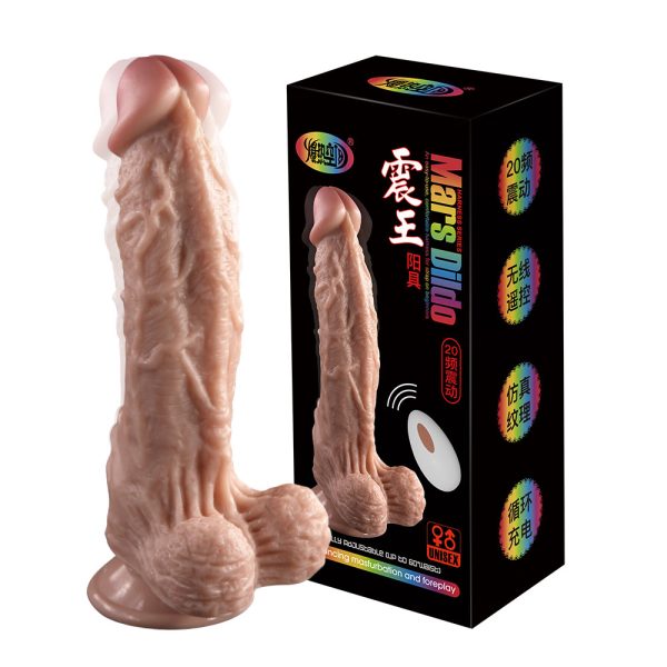 Penis realistico Com Controle de Vibração Recarregavel - Mars Dildo - Image 7