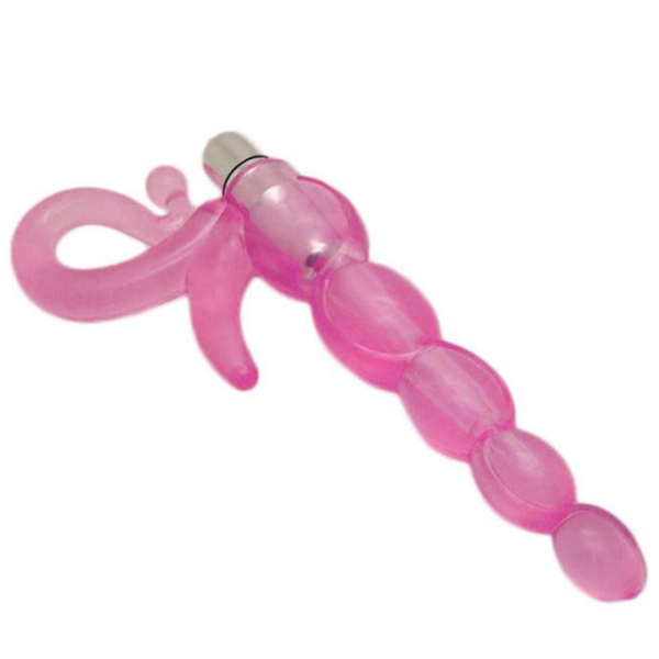 Vibrador Plug Anal Escalonado em Silicone com Bullet a Pilha - Image 4