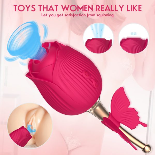 Vibrador Flor com Borboleta 10 modos de vibração e pulsação - Image 11