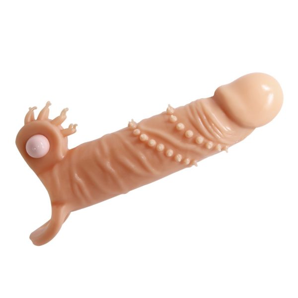 Capa Peniana com Vibrador Estimulador e Anel - Sleeve Connor - Image 4