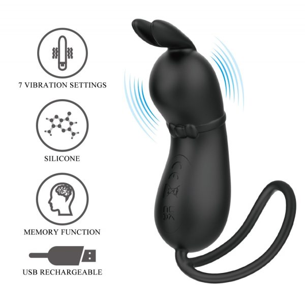Cápsula Vibratória Recarregável em Formato de Coelho Rosalie - Image 2