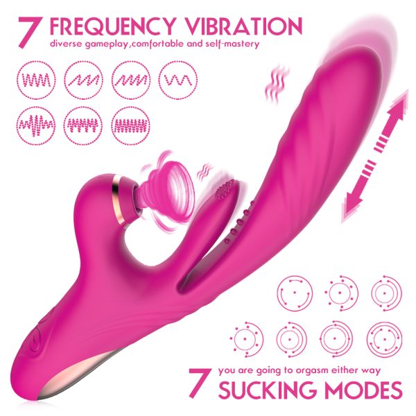 Vibrador Recarregável em Silicone Cirúrgico com Multi Função - Image 2