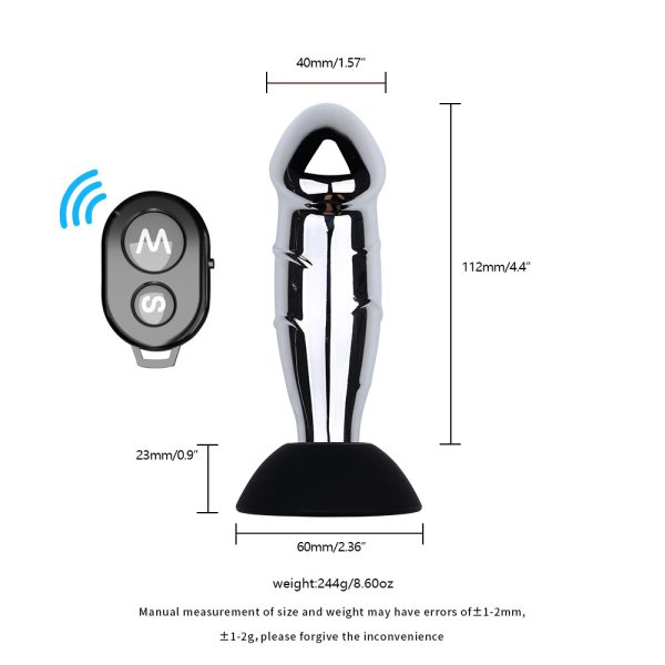 Plug Anal de Aço com Controle de 10 Vibrações Recarregável - Image 6