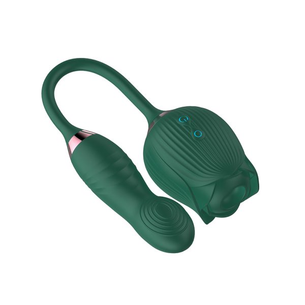 Vibrador Flor Ponta Dupla Funções Com Sugador e Aquecimento - Image 4