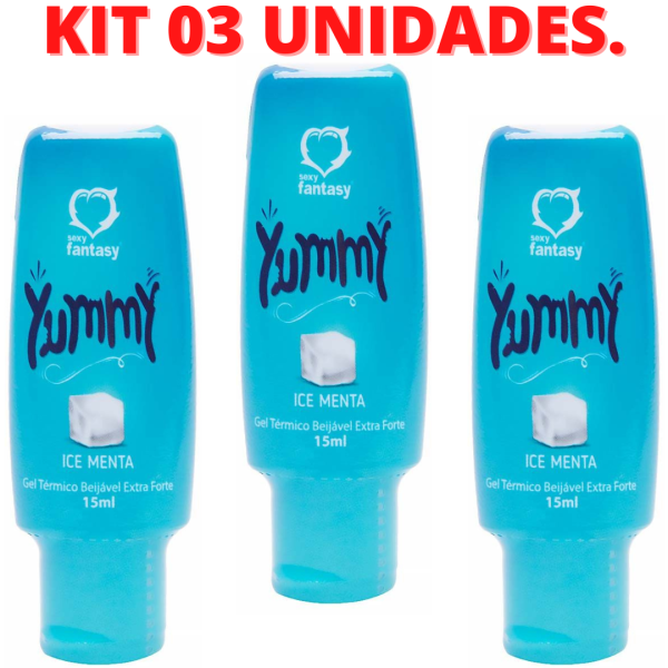KIT 03 Yummy Gel Térmico Comestível Ice Menta Sexy Fantasy - Image 2