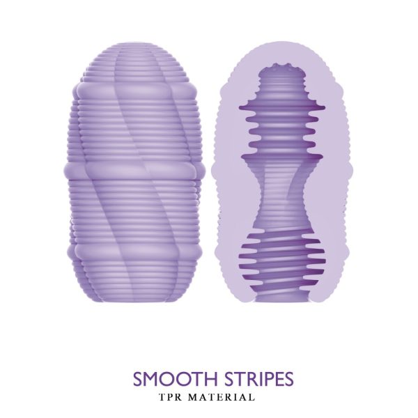 Masturbador EGG com Interno Massageador - Smooth Stripes - Image 4