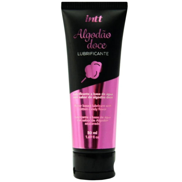 Lubrificante Intimo no Sabor Algodão Doce Beijável 50Ml Intt - Image 2