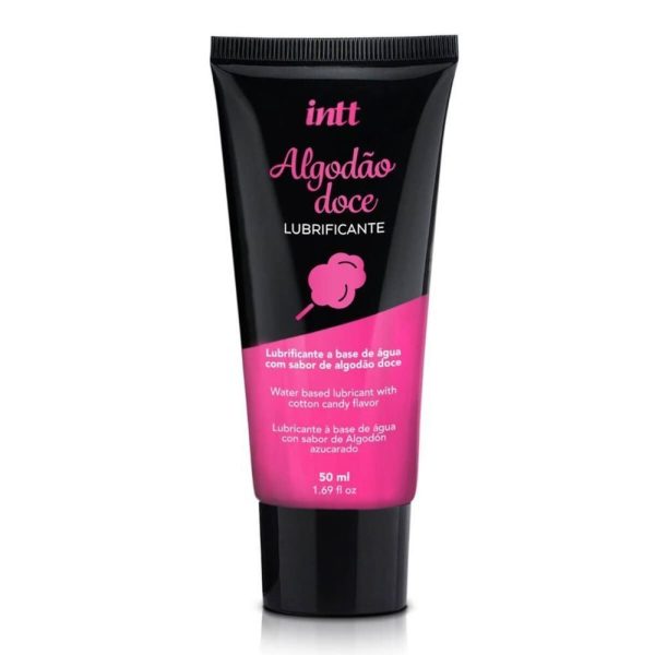 Lubrificante Intimo no Sabor Algodão Doce Beijável 50Ml Intt