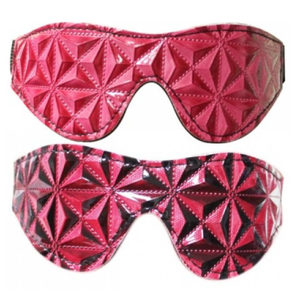 Venda Para os Olhos Brilhante de Luxo Ajustável na cor Rosa - Image 2