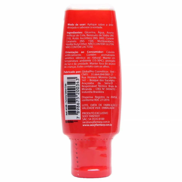 Yummy Gel Térmico Comestível no Sabor Cola 15Ml Sexy Fantasy - Image 3