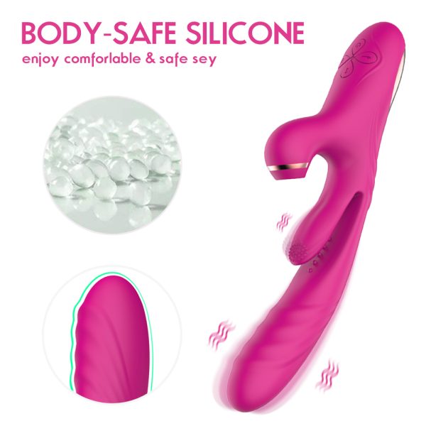 Vibrador Recarregável em Silicone Cirúrgico com Multi Função - Image 6
