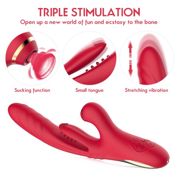 Vibrador Recarregável em Silicone Cirúrgico com Multi Função