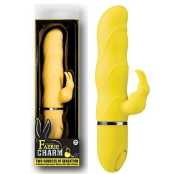 Vibrador com estimulador coelho 10 velocidade - FAERIE CHARM