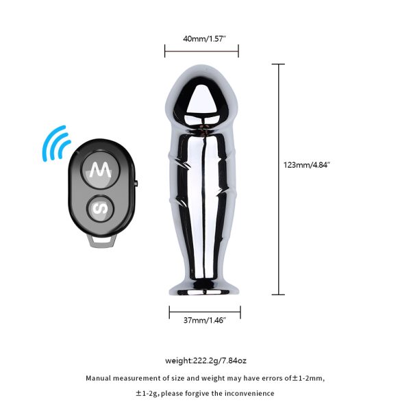 Plug Anal de Aço com Controle de 10 Vibrações Recarregável - Image 7