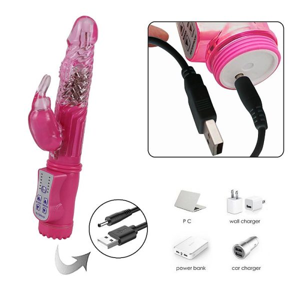 Vibrador Silicone Rotativo 36 Vibrações 8 Velocidades Rotação 360 - Image 5