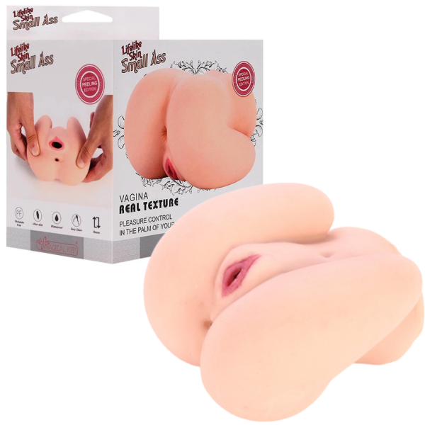 Masturbador Realístico Formato de Bumbum com Vagina e Ânus