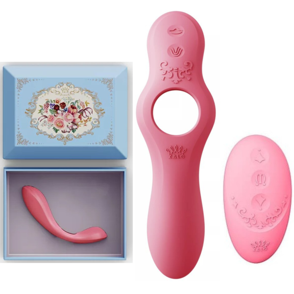 Vibrador Rosa Para Casal Com Controle - ZALO - Amour Jessica